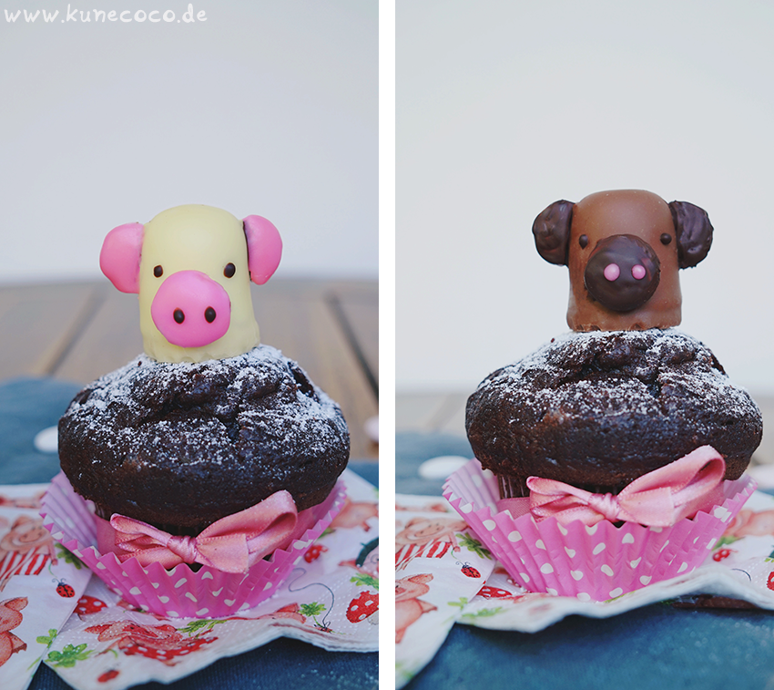 KuneCoco • Schweine Cupcake-Topper