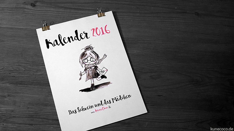 KuneCoco • Kalender 2016 zum selbst ausdrucken