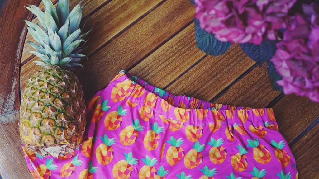 KuneCoco • DIY your closet • Sommershorts mit Ananasmuster
