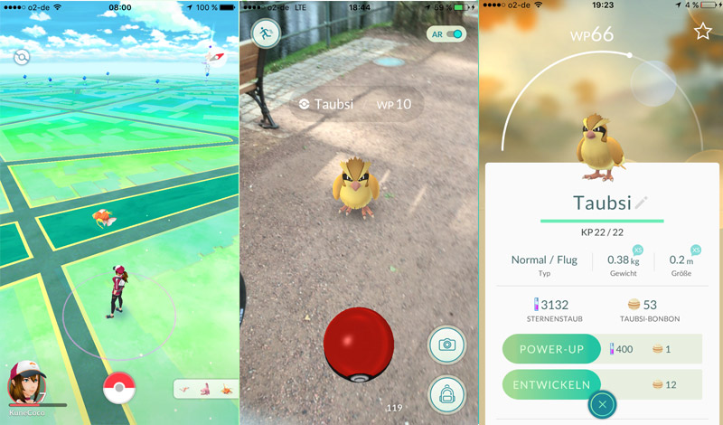 KuneCoco • Pokémon Go • Screenshots Pokémon fangen