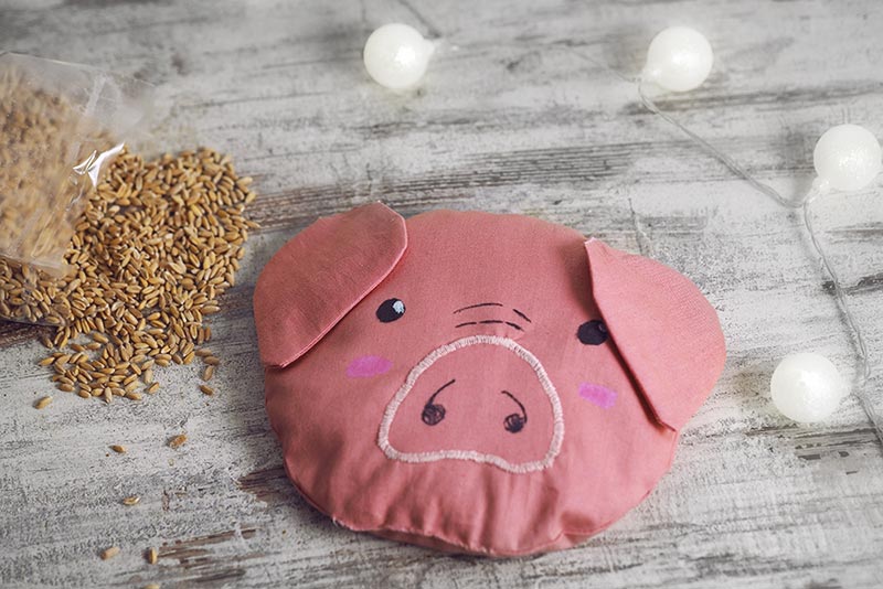 KuneCoco • DIY • Körnerkissen mit Schweinemotiv