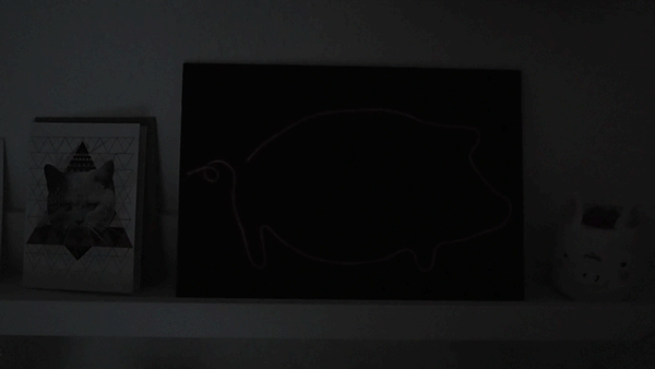 KuneCoco • DIY • Schweine-Neonschild selber machen