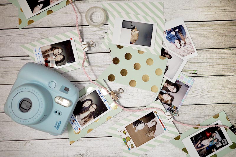 KuneCoco • DIY • Polaroid Wimpelkette • Instax Mini 8