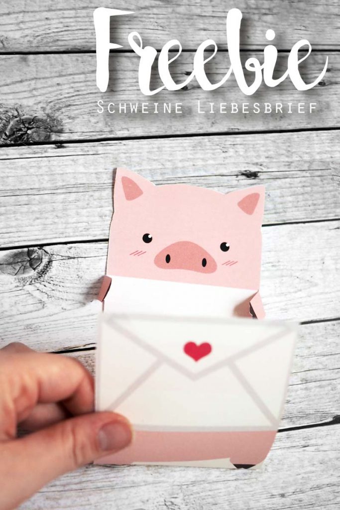 KuneCoco • Freebie • Schweine-Liebesbrief zum Ausdrucken